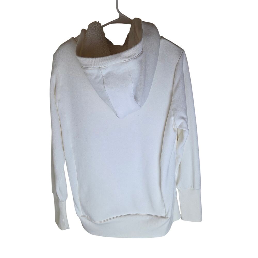 Alo Yoga Frost Faux Shearling Hoodie - Cream - Small - Picture 3 of 12